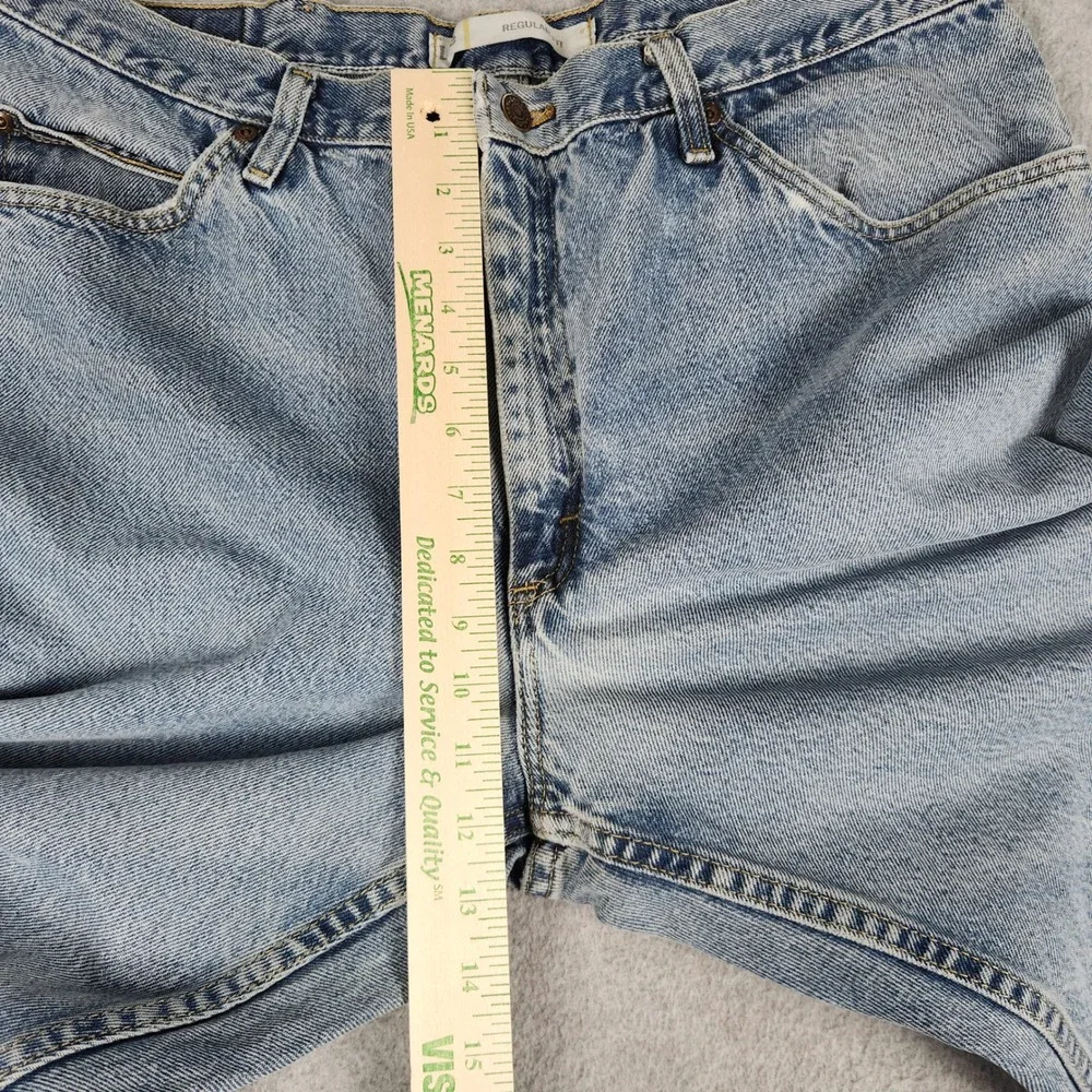 Lee Jeans Mens 40x32 Blue Denim Cotton Light Wash Regular Fit Straight Leg